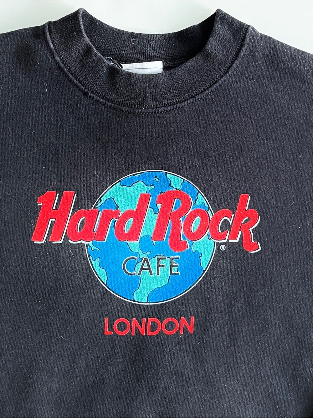 Hard Rock Cafe London Kids perfect Black crewneck sweatshirt Large boys girls 10